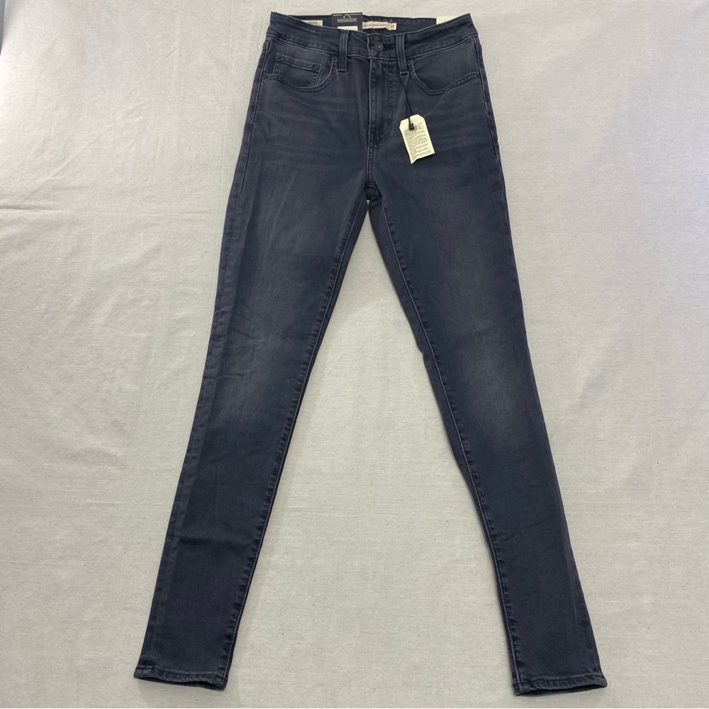 Levis 721 Jeans Women's Size 26X30 High-Rise Skinny Black Denim Pants
